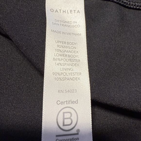 Athleta WINONA Midi Support Racerback Dress Black Sz M Petite Active Sleeveless - Picture 9 of 12